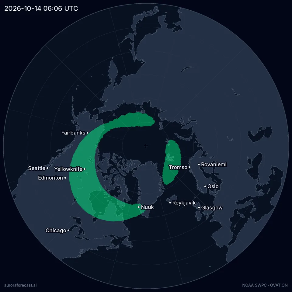 Kp Map Northern Lights Tonight: Aurora Forecast & Live Kp Index